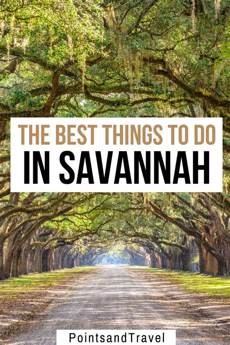 Savannah Ga Guide To The Best Things To Do Things To Do In Savannah
