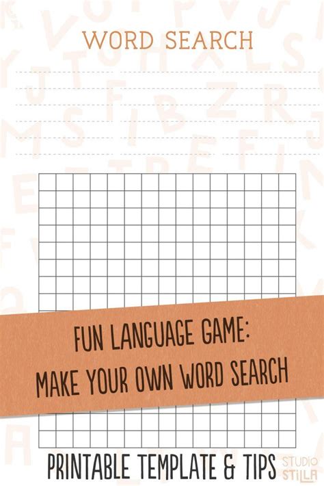 Making Own Word Search