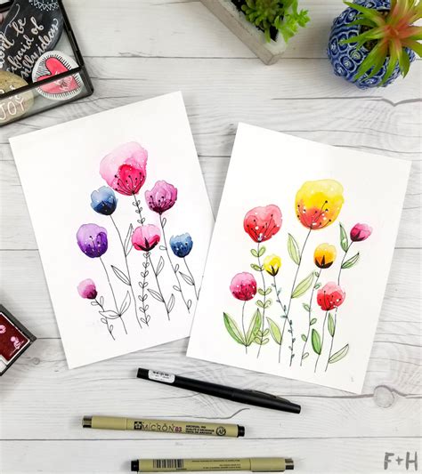Colors straight from the palette can be great, but if you want a more complex look, try creating your own colors. Free Printable Watercolor Birthday Cards | Watercolor birthday cards, Birthday card drawing ...