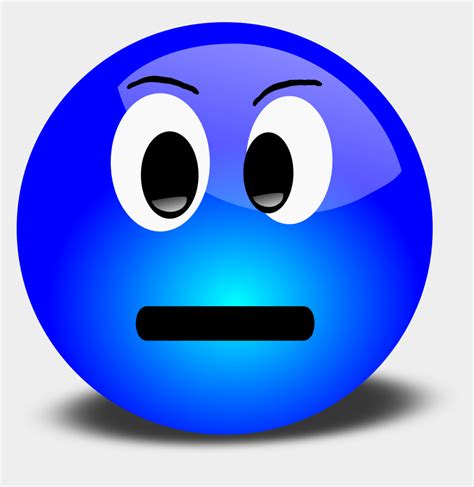 Face Clip Art Blue Sad Smiley Face Cliparts And Cartoons