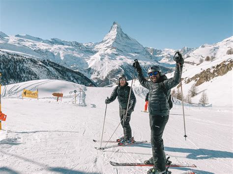 Skiing In Zermatt Switzerland Hand Luggage Only Travel Food