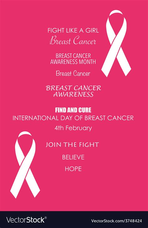 breast cancer awareness cards design royalty free vector