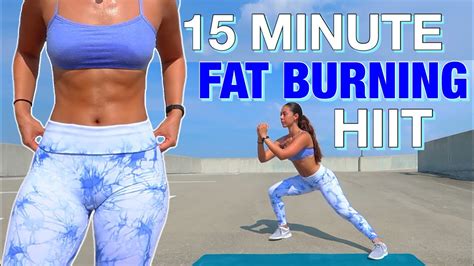 15 Minute Fat Burning Hiit Workout Full Body At Home No Equipment