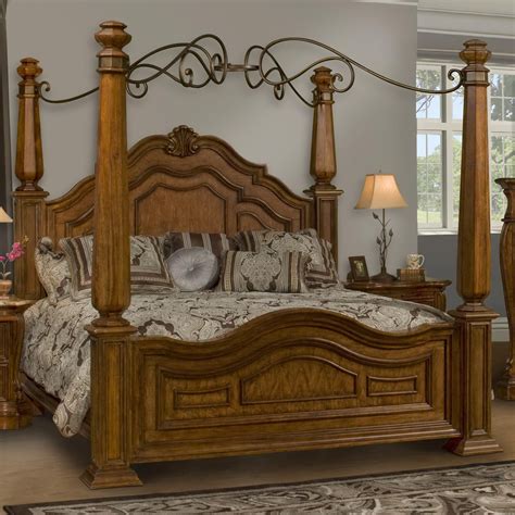 Give your bedroom a completely new look with our hampshire solid wood rustic canopy bed 7pc bedroom furniture set. Florence Queen Poster Canopy Bed by Endura Furniture | Giường