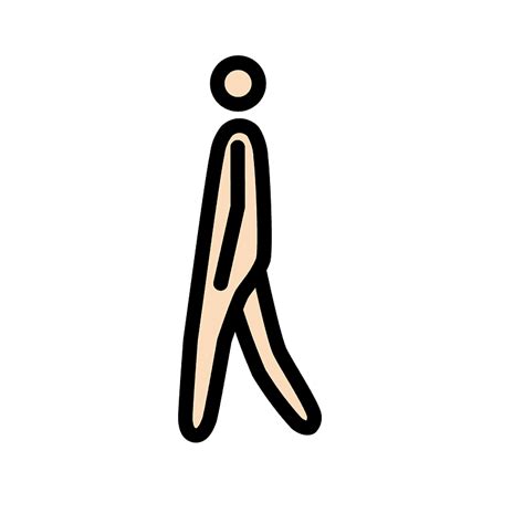 Old Man Walking Emoji