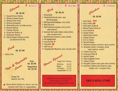 We are located at 615 arthur st w, thunder bay, on p7e 5r6. Online Menu of Mr You Chinese Food Restaurant, Perris ...