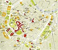 Street map of Vienna city centre - Vienna historic center map (Austria)