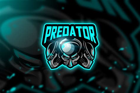 Predator character illustration, predator (movie), movies, artwork. Predator blue - Mascot & Esport Logo | Predator, Mascot ...