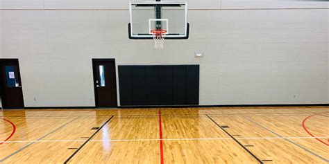 Hardwood Basketball Court Features Avind
