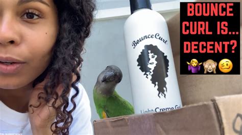 Bounce Curl Review Light Creme Gel Review Curly Hair Routine Youtube