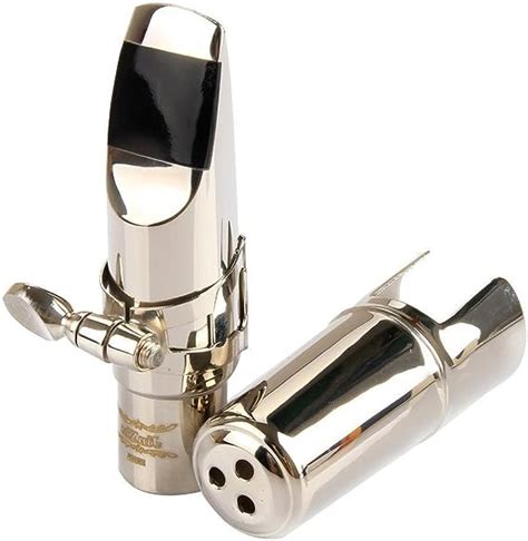 Alto Sax Mouthpiece Professional Size 7 Nickel Plated Metal Eb Alto Saxophone Mouthpiece With