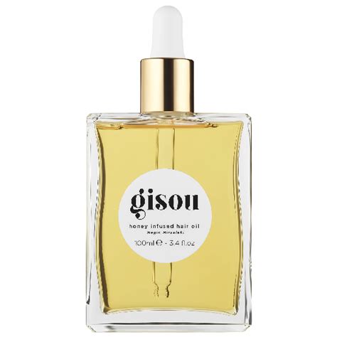 It's thick, like the honey infused phrase indicates, so it's easier to work into my freshly showered hair. Gisou Honey Infused Hair Oil 3.4 oz/ 100 ml | ModeSens