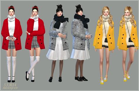 My Sims 4 Blog: Accessory Winter Coats for Females by Marigold