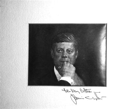 Signed Photograph Of Jamie Wyeth Painting Of Jfk De Wyeth Jamie Fine