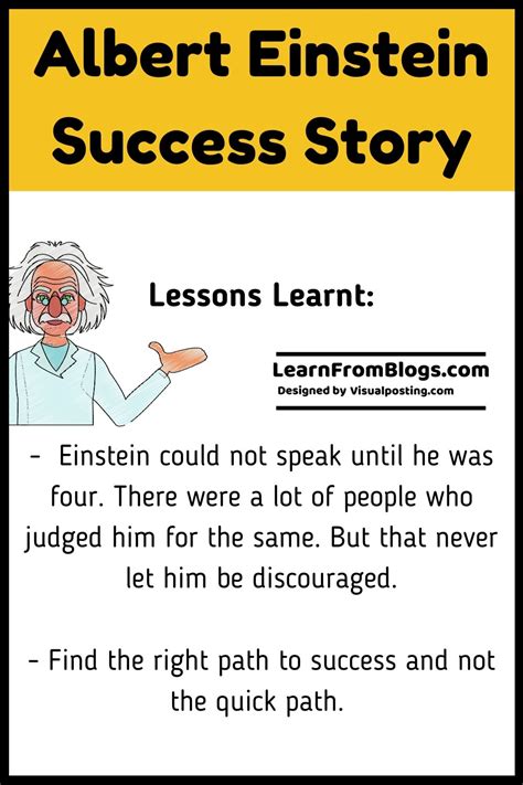 Albert Einstein Success Story Success
