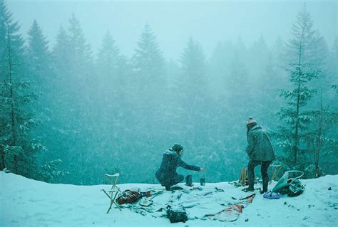 Snowy Picnic In Ford Pinchot National Forest Photo