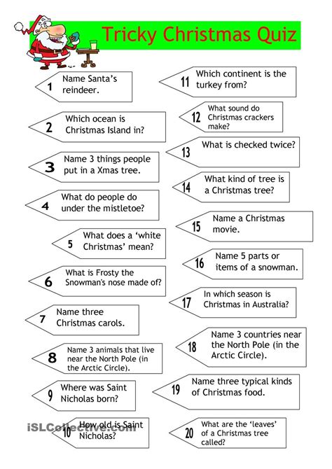 Free Printable Christmas Quizzes For Adults Printable Templates