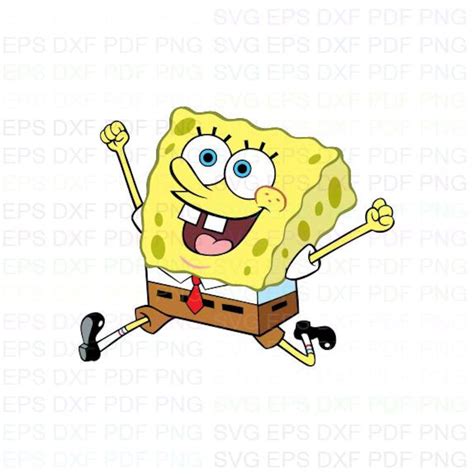 Spongebob Squarepants 3 Svg Dxf Eps Pdf Png Cricut Cutting Etsy