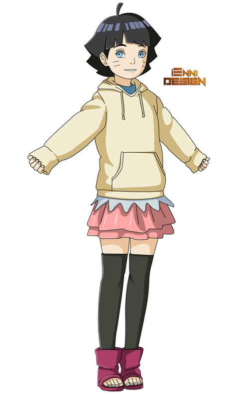 boruto the next generation himawari uzumaki by iennidesign personagens de anime naruto