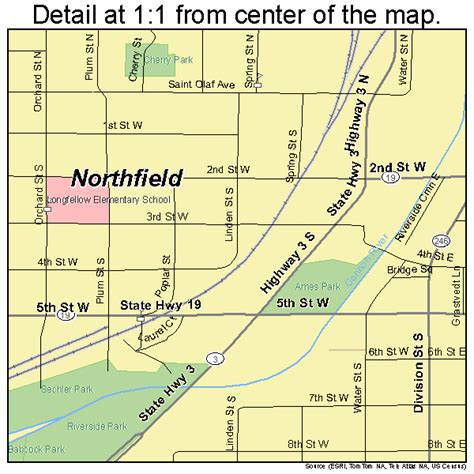 Northfield Minnesota Street Map 2746924