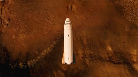 Spacex Bfr Spaceship Above Mars Spacex Spacex Falcon Heavy Spacex
