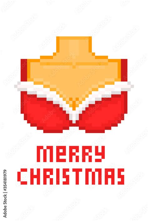Sexy Woman With Big Boobs In Christmas Bra Pixel Art Character