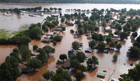 Historic Flooding On The Arkansas River In Oklahoma And Arkansas