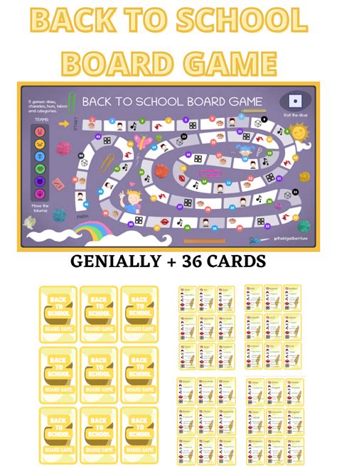 Back To School Genially Board Game