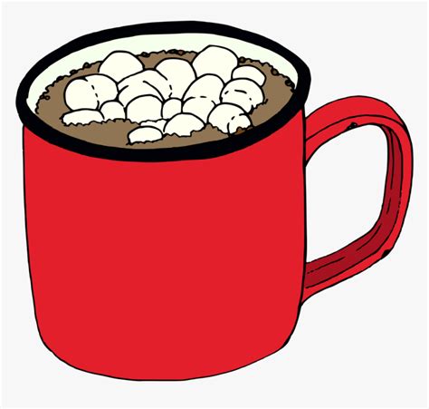 Hand Painted A Winter Hot Drink Coffee Cocoa In Winter Cartoon Hot