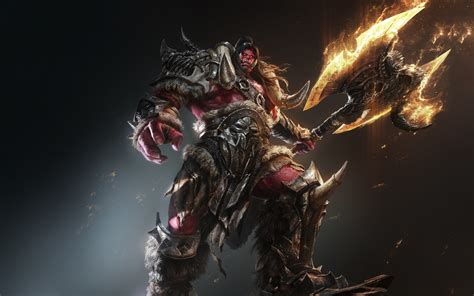 2560x1600 Orc Warrior With Axe 2560x1600 Resolution Wallpaper Hd