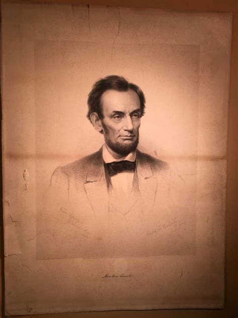 Abraham Lincoln Rare Steel Engraved Portrait