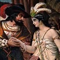 Cortes y esposa Catalina