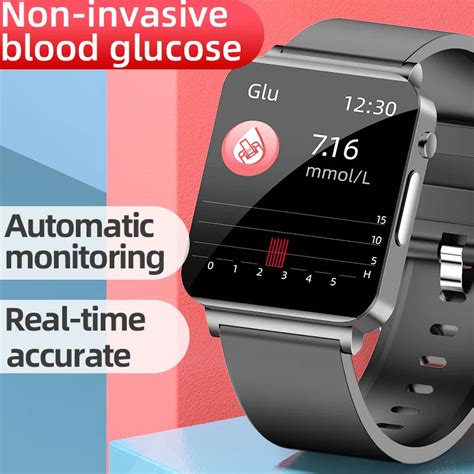 New Blood Glucose Smart Watch Men Ecg Monitor Blood Pressure Body Temperature Sports
