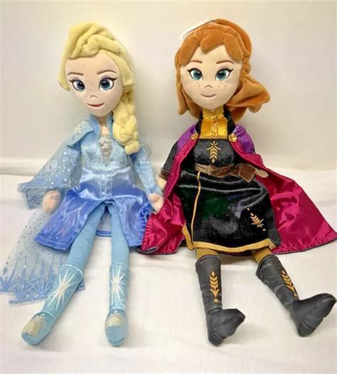 Disney Frozen Ii Elsa And Anna 16 Ty Sparkle Beanie Plush Stuffed Doll