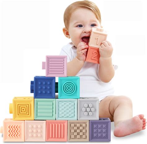 Tumama Baby Blocks Soft Building Blocks Baby Toys Teethers Toy