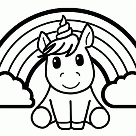 Printable Cute Unicorn Coloring Pages Gampstation