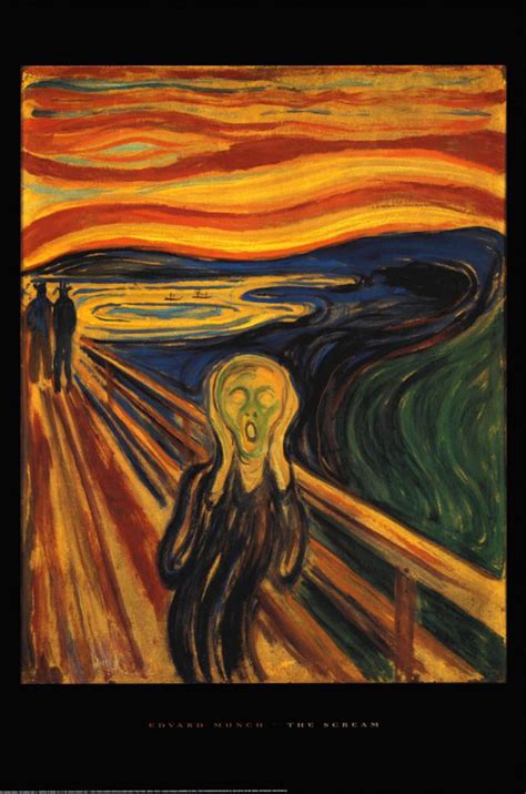 The Scream C1893 Poster By Edvard Munch 24x36 Sold By Artcom