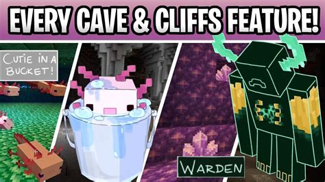 Minecraft 117 Every Caves And Cliffs Feature Copper Warden Axolotl