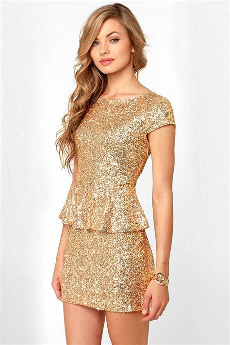 Champagne Dame Brilliant Gold Sequin Dress Dresses Sequin Bridesmaid