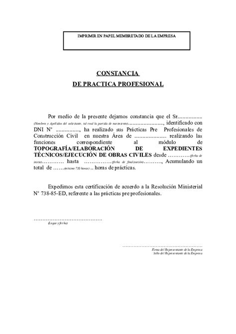 Doc Constancia De Practica Profesional Joseblanco Vw
