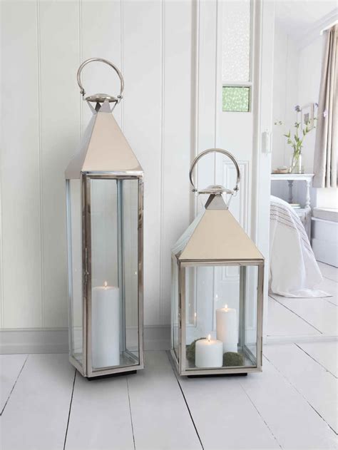 Big Stainless Steel Lanterns Large Candle Lanterns Indoor Candle