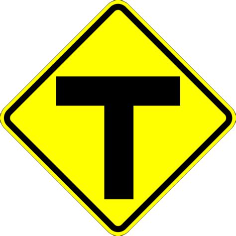 W2 4 T Intersection Warning Sign Time Signs Manufacturing