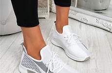 mesh sneakers knit lace trainers womens ladies shoes sport party women ebay