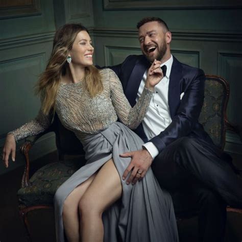 Justin Timberlake Jessica Biel Portraits From The Vanity Fair Oscar Party Celebrity