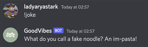 Goodvibes Discord Chat Bot Devpost