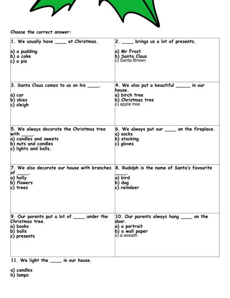 Christmas Vocabulary Quiz 62754