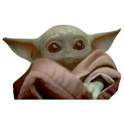 Baby Yoda Face Transparent Png Stickpng