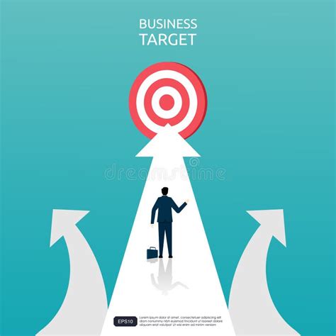 New Way Concept For Business Target Businessman Aiming The Target On