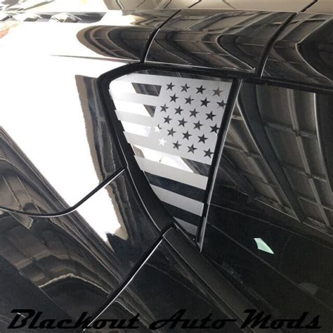 2020 C8 Corvette Stingray American Flag Side Window Vinyl Decal Matte