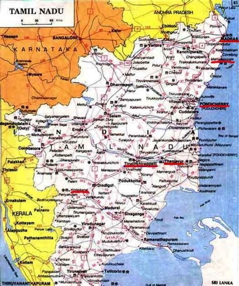 Kerala Karnataka Tamilnadu Map Tamil Nadu History Map Population